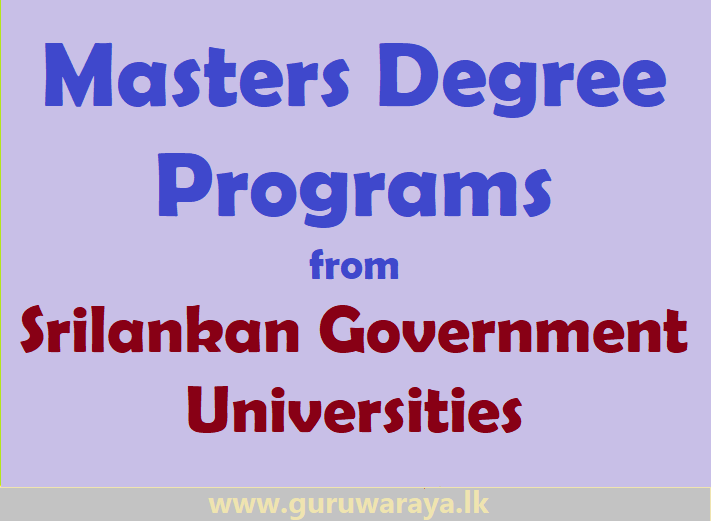 Masters Degree Programs