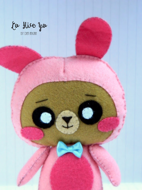 Kawaii Felt Bunny Bear Plush