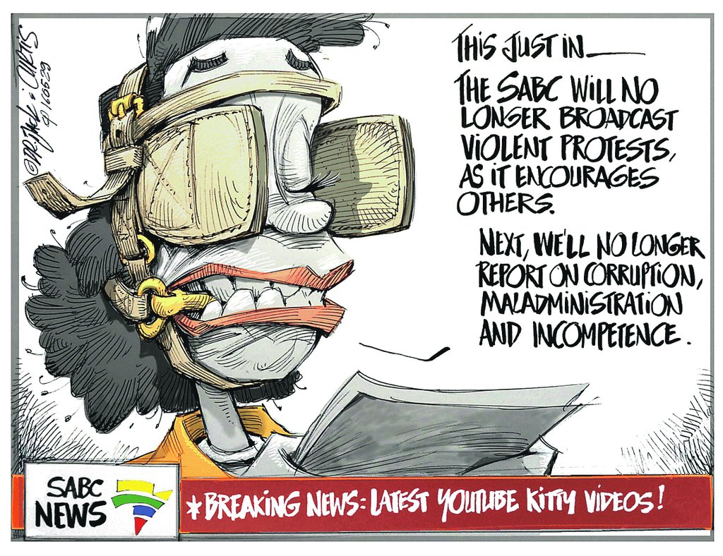 TV with Thinus A selection of South African cartoonists on the