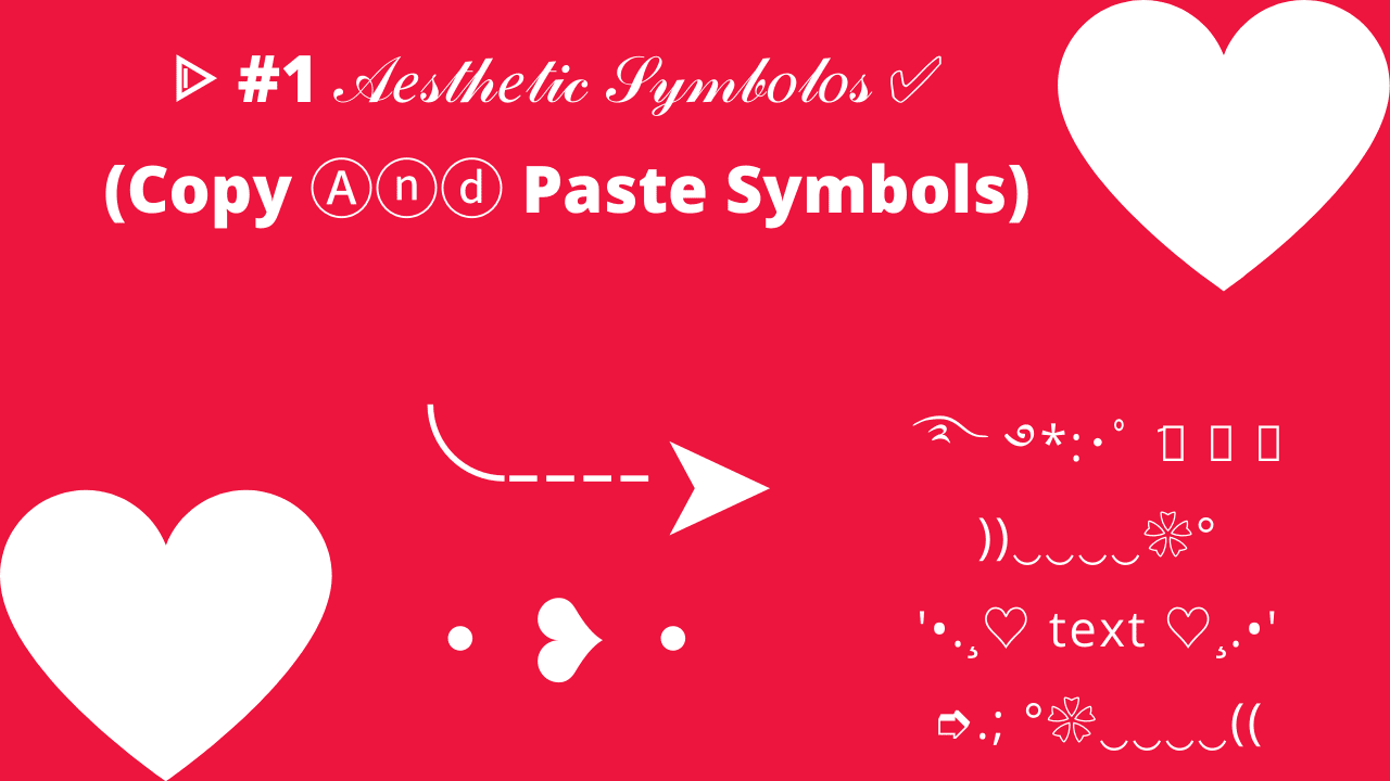 Aesthetic Symbols *ੈ ‧₊˚ 【 Copy AND Paste】: ̗̀