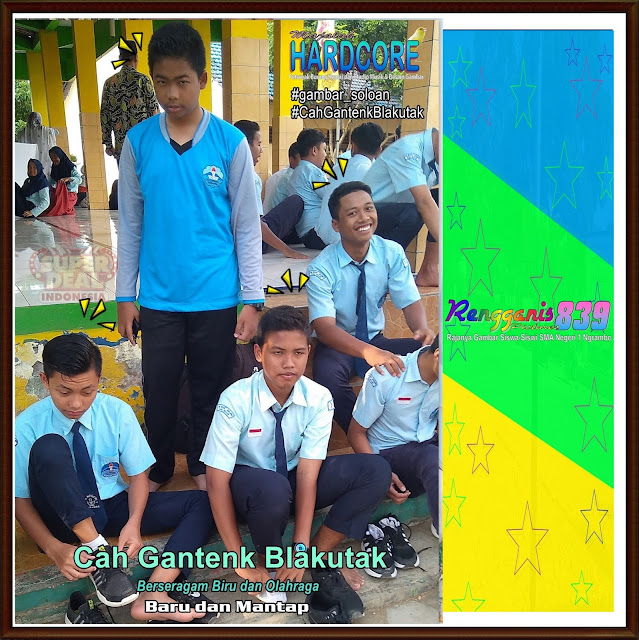 Gambar Soloan Spektakuler Terbaik di Indonesia - Gambar Siswa-Siswi SMA Negeri 1 Ngrambe Cover Berseragam Biru - 6 RG