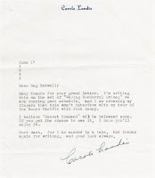 Carole Landis 1944 Letter