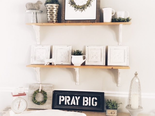 Our Hopeful Home Vintage Ceiling Tile Transformation - Tin Shelves Home Decor Our Hopeful Home Vintage Ceiling Tile Transformation - Tin Shelves Home Decor