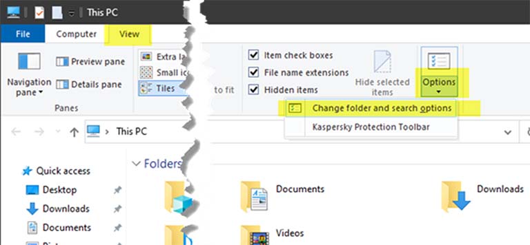 Cara Membuka File Explorer Options Di Windows 10 Cara Membuka File Explorer Options Di Windows 10