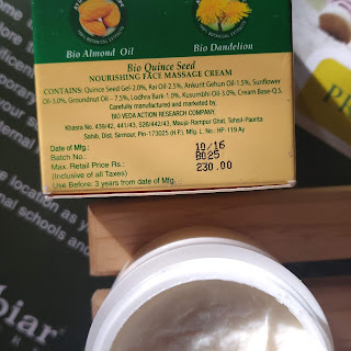 Biotique Bio Quince Seed Nourishing Face Massage Cream Review