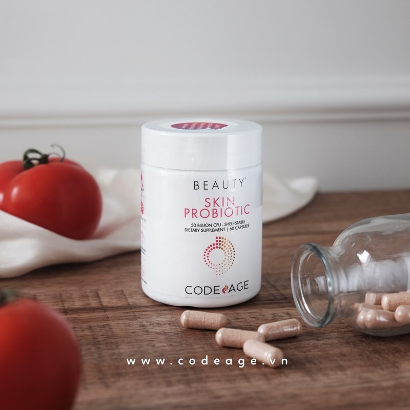 Codeage Viên lợi khuẩn cho da Skin Probiotic 60 viên