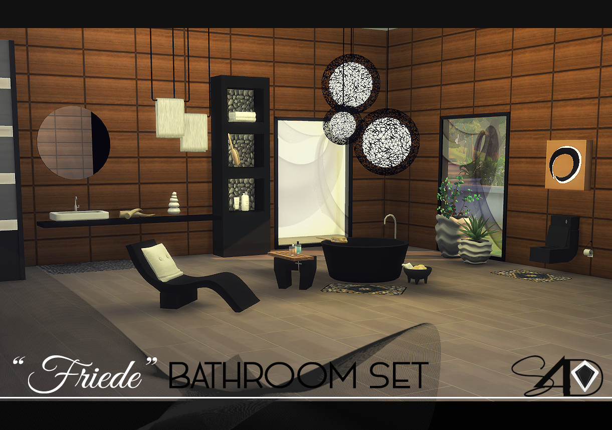 Sims 4 CC's The Best Friede Bathroom Set by Daer0n