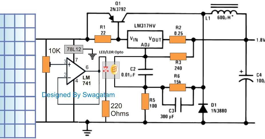 MPPT Circuit using LM317 IC ~ Electronic Circuit Projects