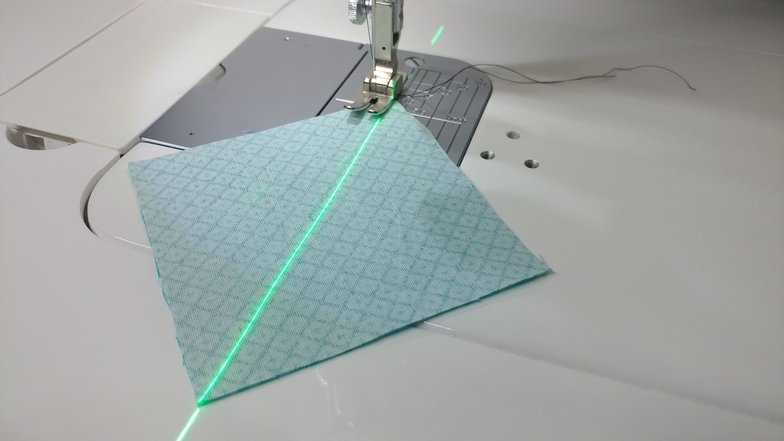 Slice of Pi Quilts Adding a laser to ANY sewing machine!