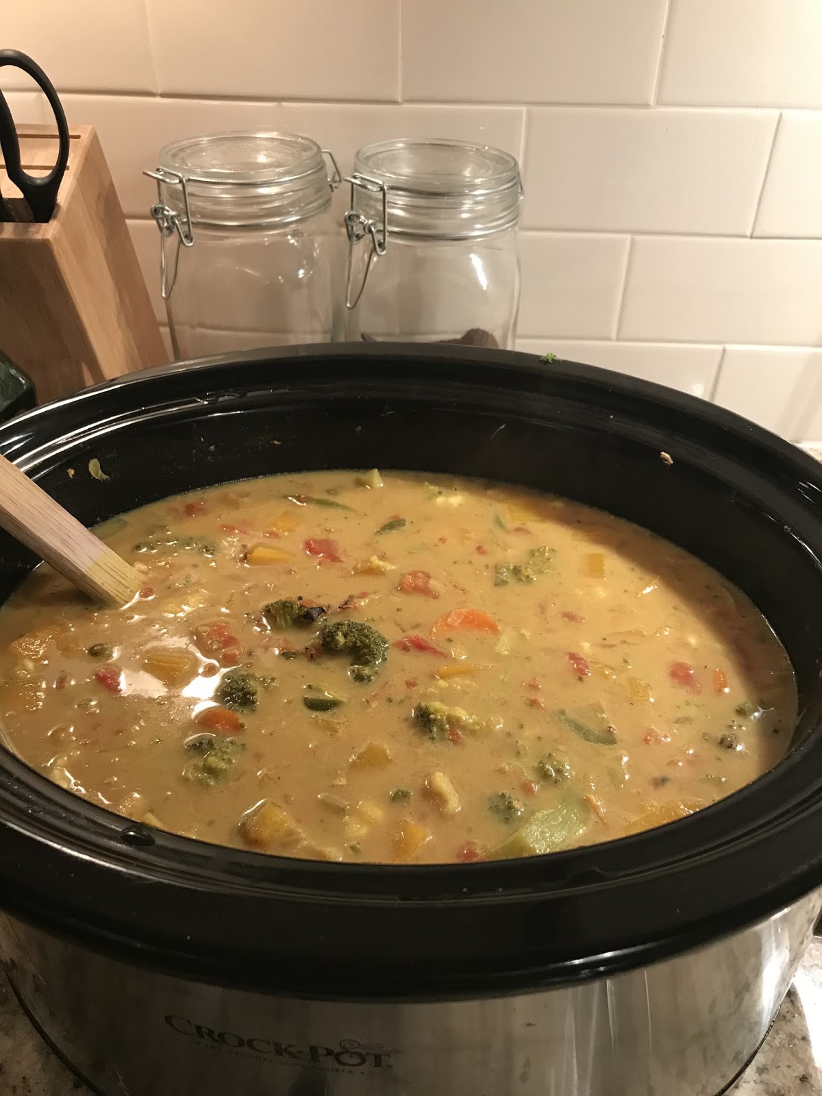 Easy Vegetarian Crockpot Coconut Curry Recipe