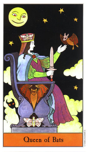 Tarot Halloween: Reina de Murciélagos