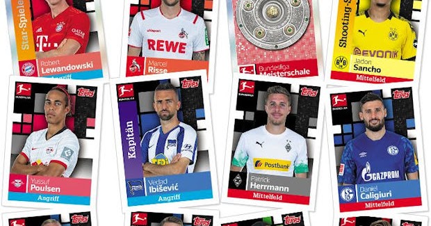 Topps Bundesliga Sticker 2019/2020 20 Sticker aussuchen aus 295 19/20 