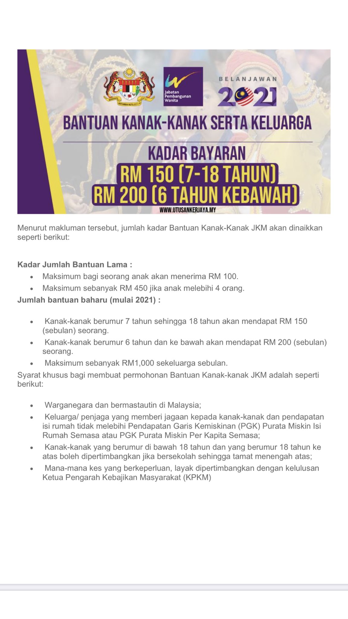 Senarai Bantuan Kerajaan 2021 B40 M40 Pelajar Ipt Sekolah Kerja Sendiri Peniaga Sayidahnapisahdotcom