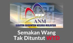 Semakan Online Wang Tak Dituntut (WTD)