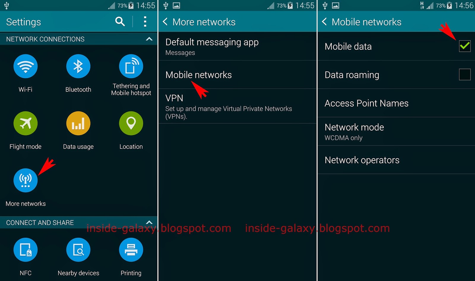 Inside Galaxy: Samsung Galaxy S5: How to Turn On Mobile Data in Android