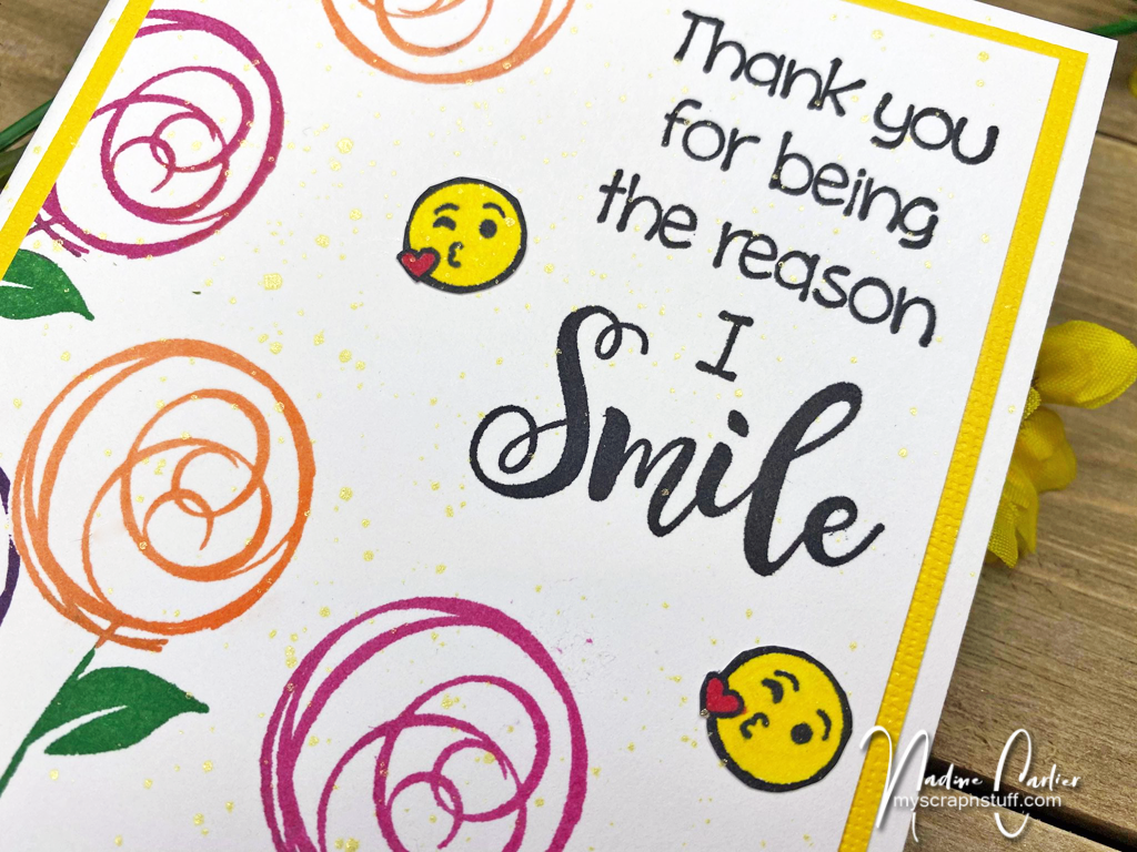 Thank You For Being The Reason I Smile Card Nadine Carlier
