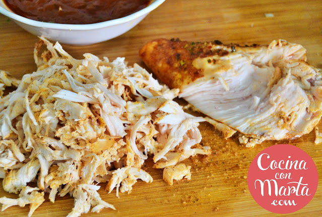 Cocina con Marta. Recetas fáciles, rápidas y caseras: Pulled chicken (Pollo  deshilachado)