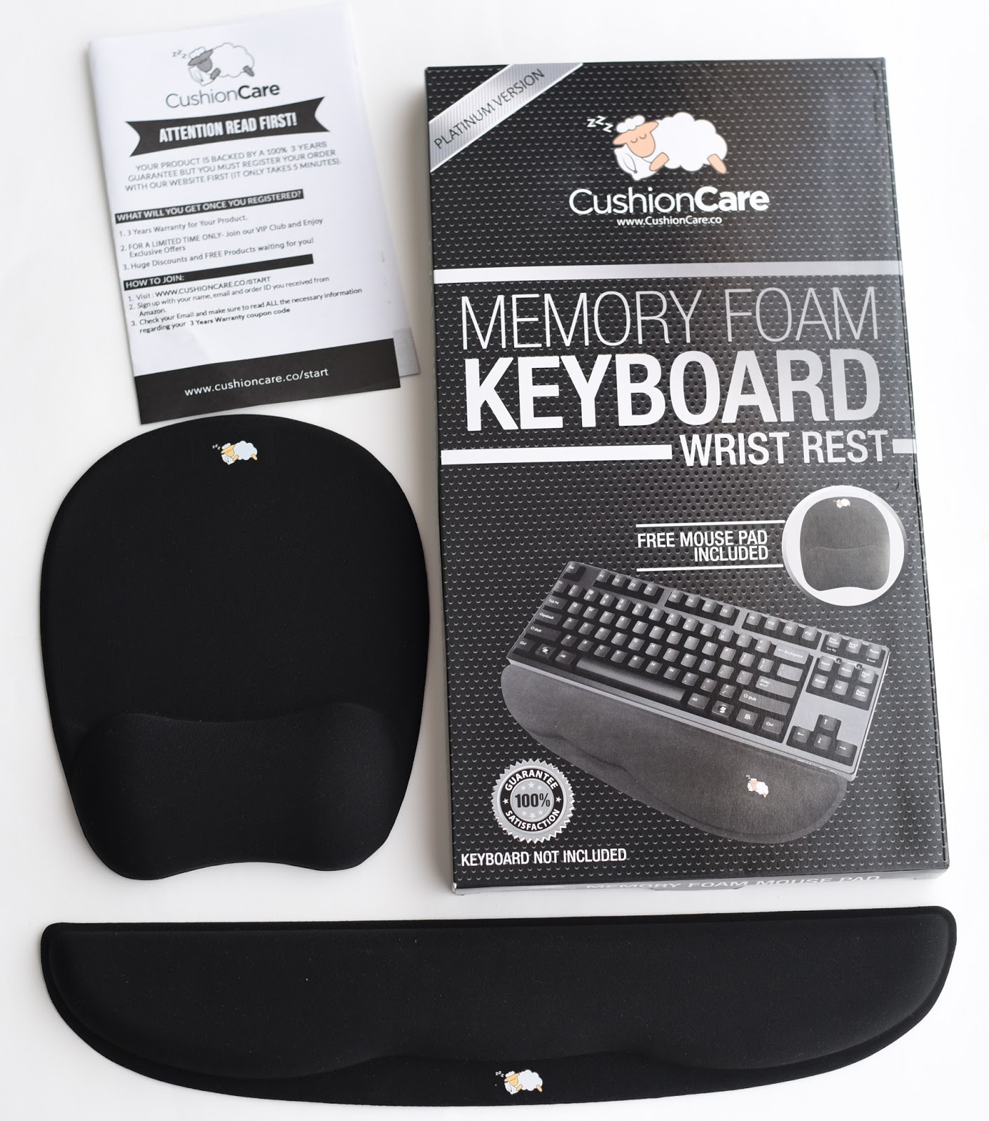 onenac Memory foam keyboard wrist rest