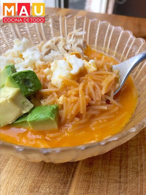 mau cocina de todo sopa de fideo aguada letras estrellitas receta facil casera