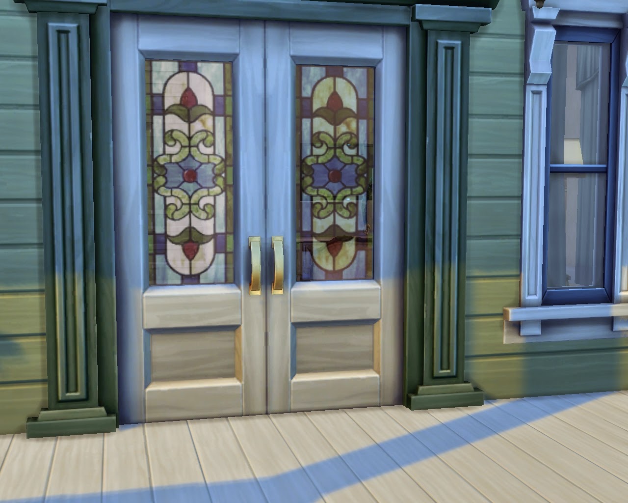 Sims 4 CC Double Doors