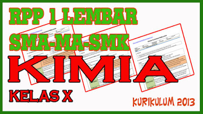 RPP 1 Lembar Materi Reaksi Reduksi dan Oksidasi serta Tata nama Senyawa. RPP Kimia Kelas X KD 3.9 - 4.9.