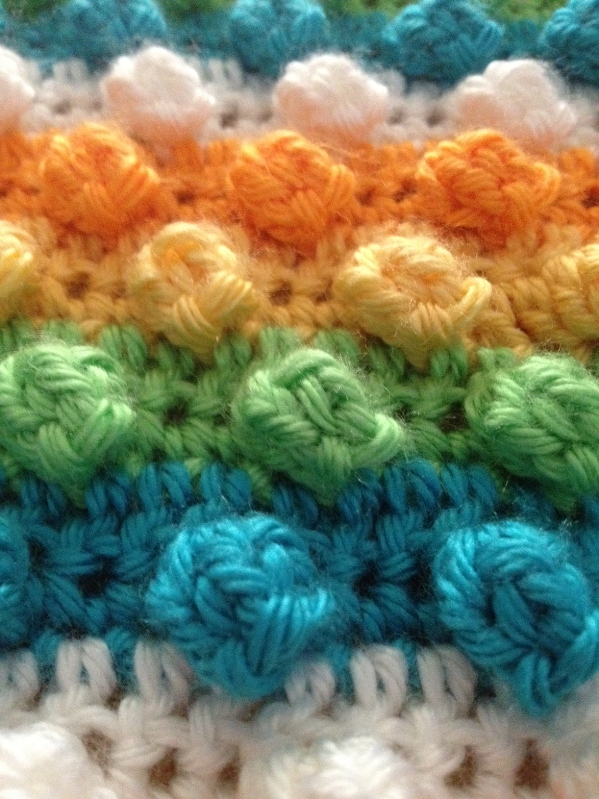 alessandra's crafts, fashion & inspirations Popcorn Stitch Striped