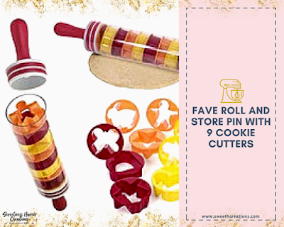 SHC 7 BAKING TIPS YOU SHOULD TRY FOR YOUR RAYA BAKING THIS 2018 You should get: The Roll and Store Pin with 9 Cookie Cutters (RM25 FAVE)