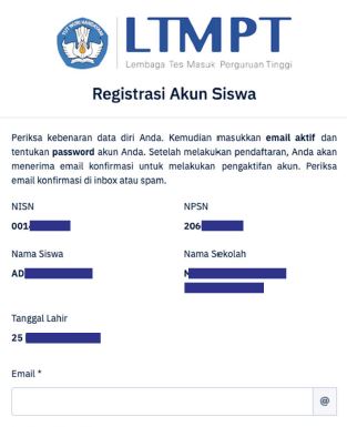 Panduan Dan Tahapan Cara Mendaftar Akun Ltmpt Untuk Sbmptn 2020