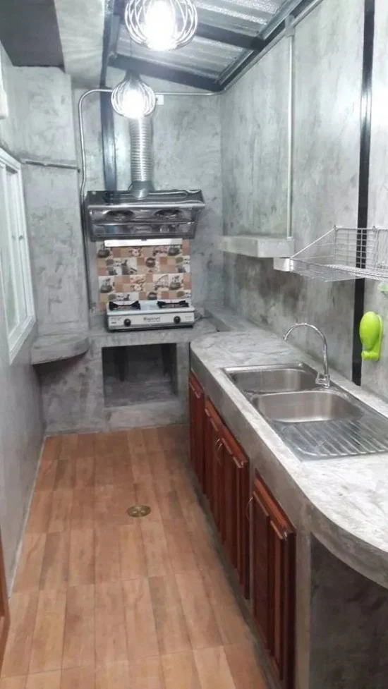 meja dapur cor dengan beton ekspos gambar inspiratif meja dapur cor dengan beton ekspos