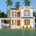 Awesome 3d rendering of front and side view of modern house