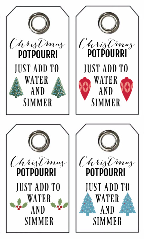 My Sweet Savannah Christmas Potpourri Printable Tags And Recipe