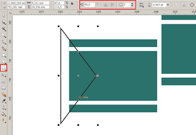 Cara Mudah Membuat Banner Iklan di CorelDRAW Part 2, putar objek 90 derajat di corel, cara trim objek