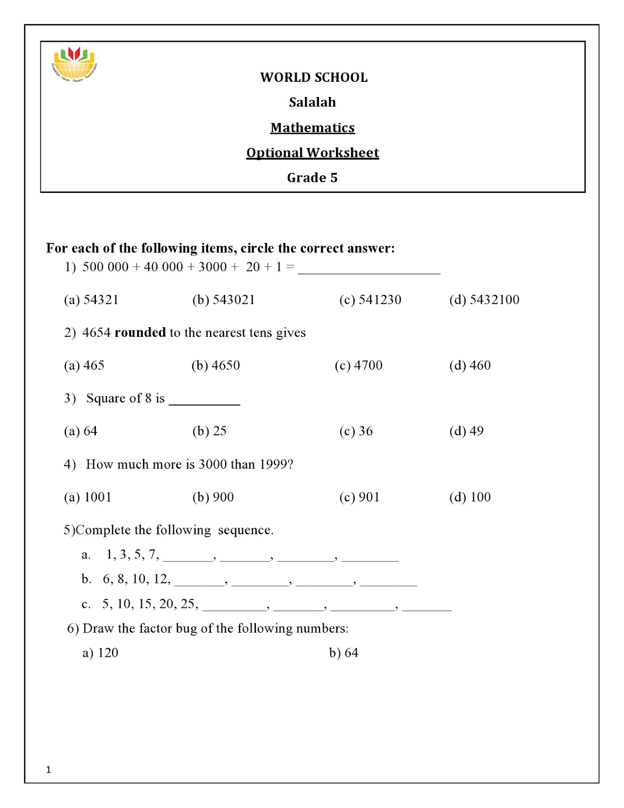 Financial statement example image
