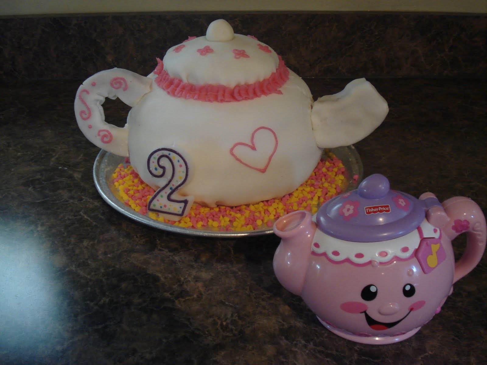 Love your Journey Teapot Birthday Cake
