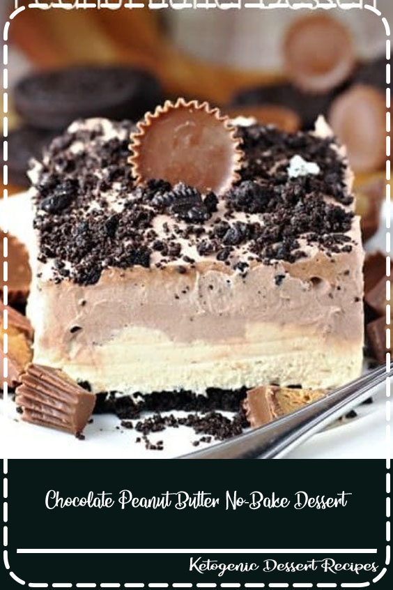 Chocolate Peanut Butter NoBake Dessert Food Brenda