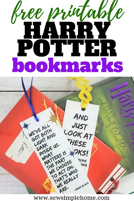 Download and print these free Harry Potter bookmark printables for your Harry Potter readers.