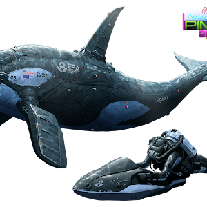 ORIGINAL ART | FAMILY RENDERS: BLACK FISH