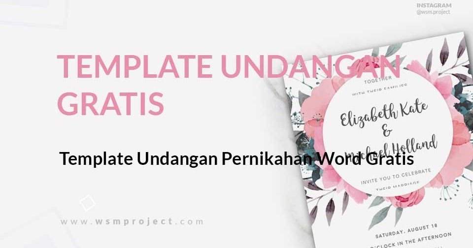 Download Template Undangan Pernikahan Format Doc