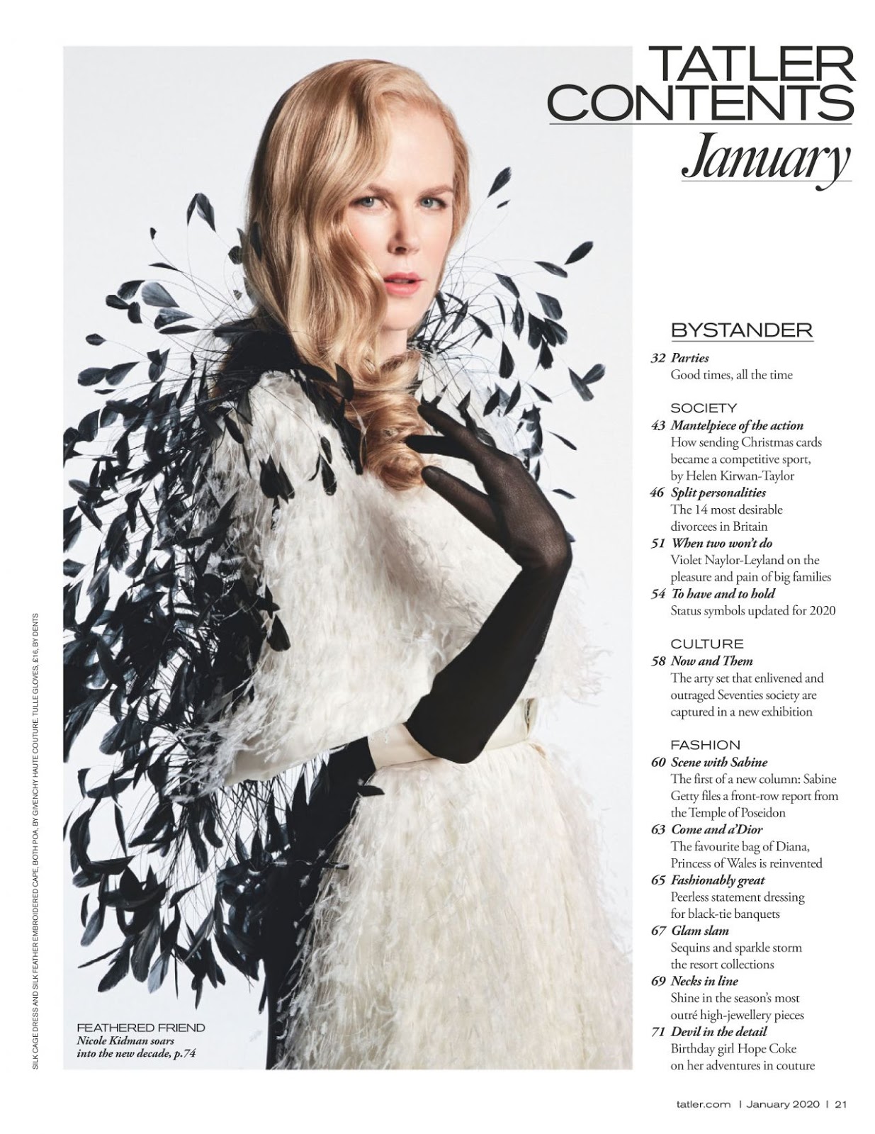 Nicole Kidman steps into 2020 with a glamorous shoot for Tatler UK