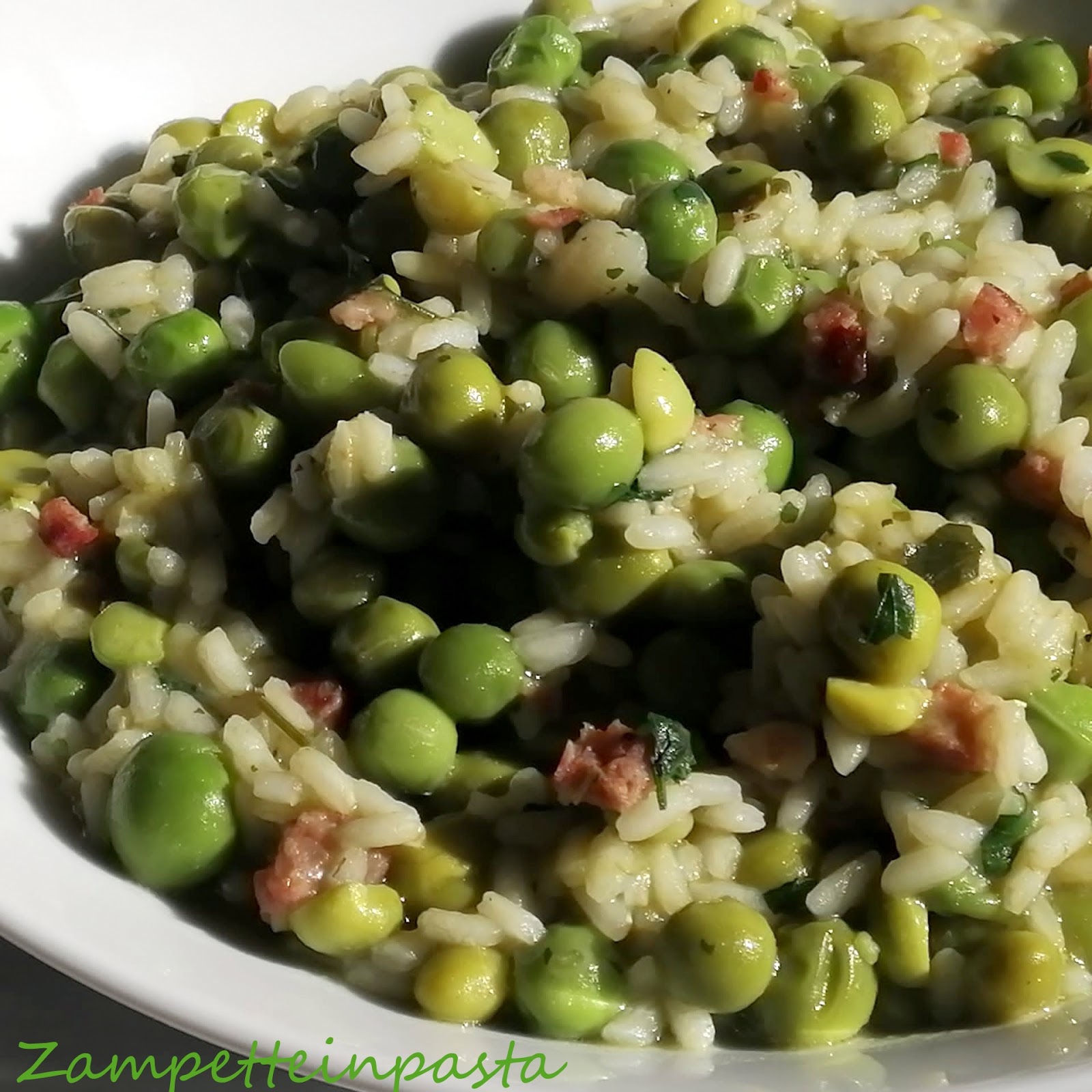 RISI E BISI ( RISO E PISELLI ALLA ZAMPETTE IN PASTA