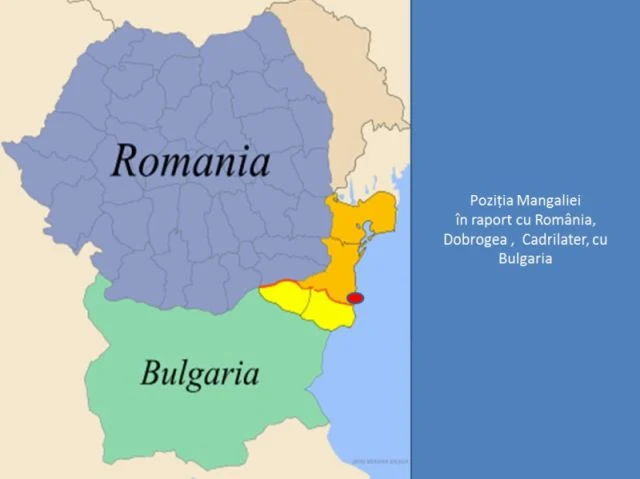 Pozitia Mangaliei in raport cu Romania
