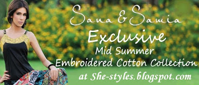 Sana Samia Winter Embroidered Collection 2012-2013