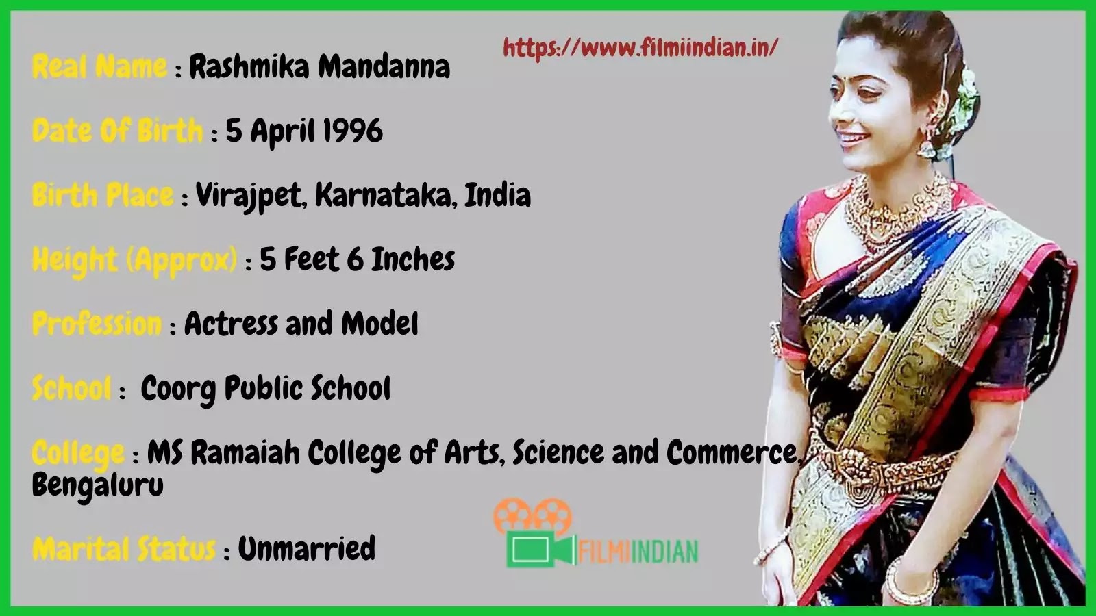 Rashmika Mandanna Age : Rashmika Mandanna : Best Biography (2020), Family, Husband, life story, Profile, Height and Weight Rashmika Mandanna Age : Rashmika Mandanna : Best Biography (2020), Family, Husband, life story, Profile, Height and Weight