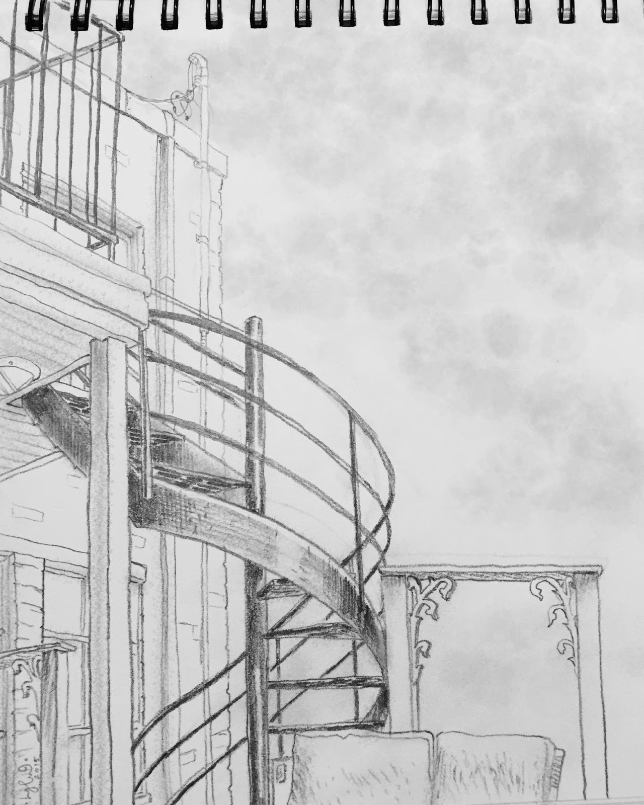 Leobel Arts Montreal Sketch 001 Un Dessin D escaliers Montreal Leobel arts montreal sketch 001 un dessin d escaliers montreal