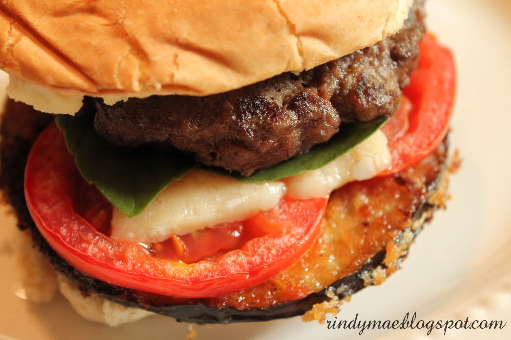 Rindy Mae Eggplant Parmesan Burgers