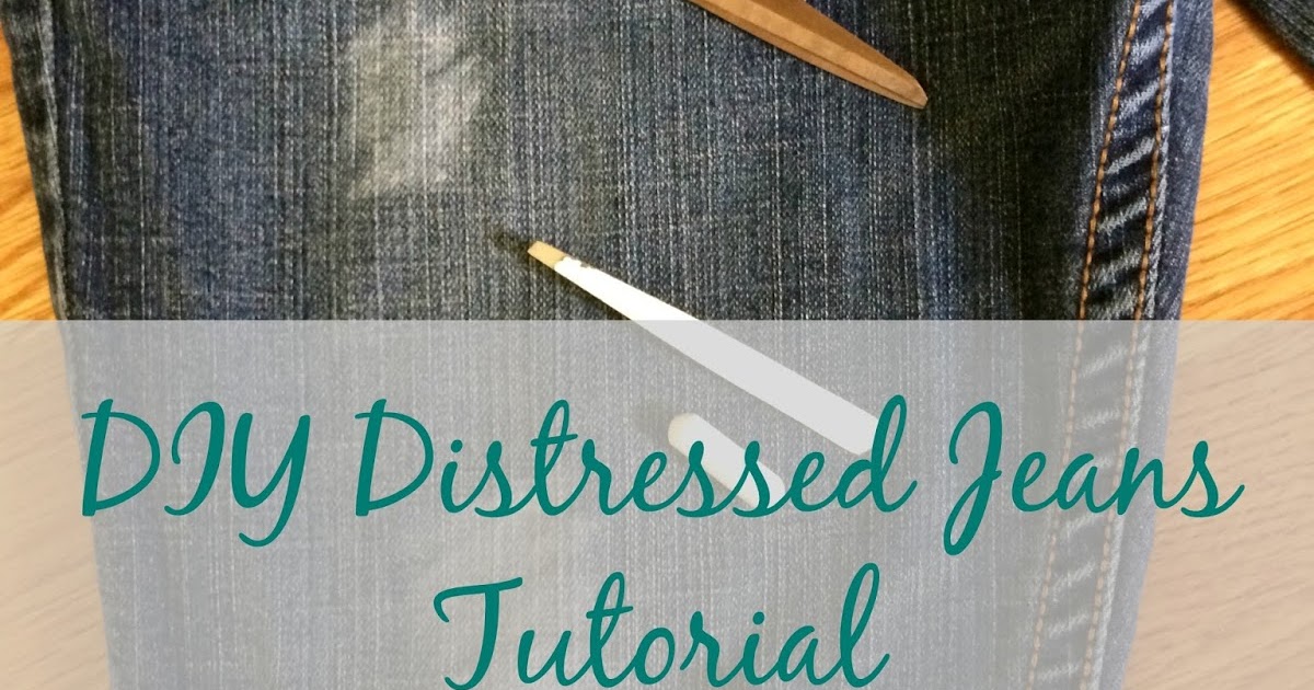 Real Girl's Realm: Distressed Jeans Tutorial