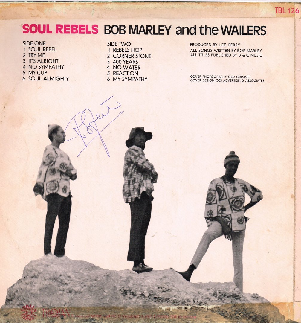 Classic Rock Covers Database Bob Marley & The Wailers Soul Rebels (1970) Classic Rock Covers Database Bob Marley & The Wailers Soul Rebels (1970)