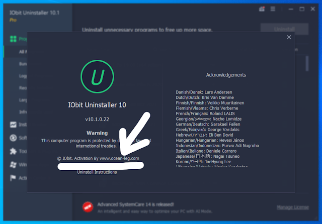 اصدار جديد نسخة كاملة IObit Uninstaller Pro 10.1.0.22 Activated برنامج إزالة الملفات وتنظيف الجهاز