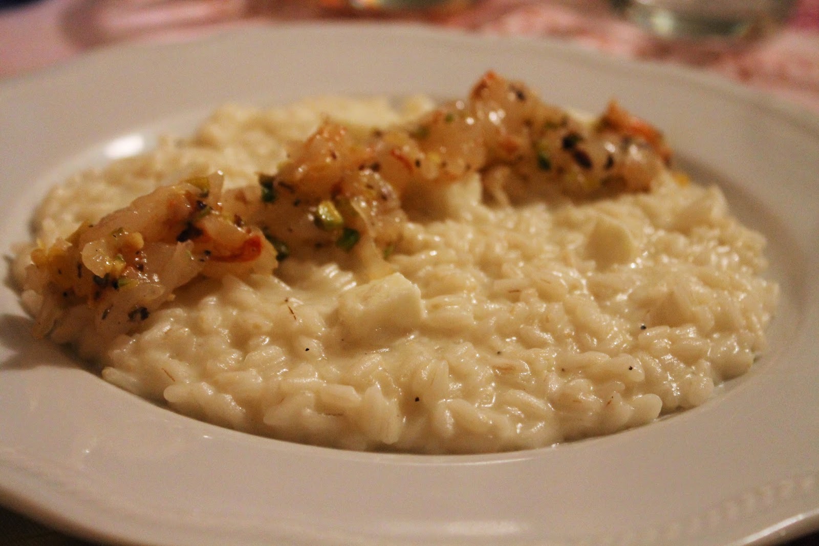 Cucina Milk Risotto al Limone con crudo di gamberi e pistacchi