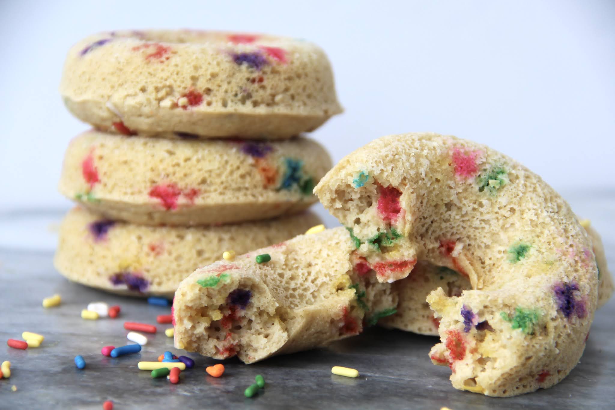 Joy Filled Table Gluten Free Kodiak Cake Funfetti Donuts